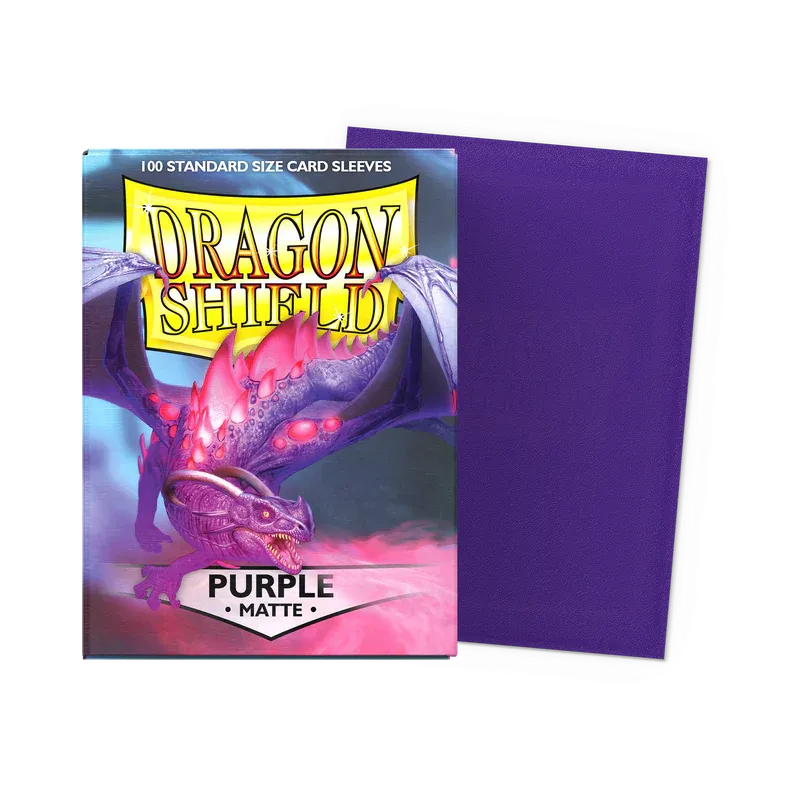 100 Dragon Shield Sleeves - Matte Purple