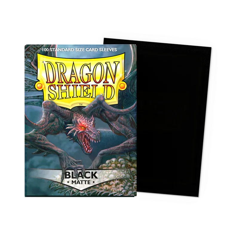 100 Dragon Shield Sleeves - Matte Black